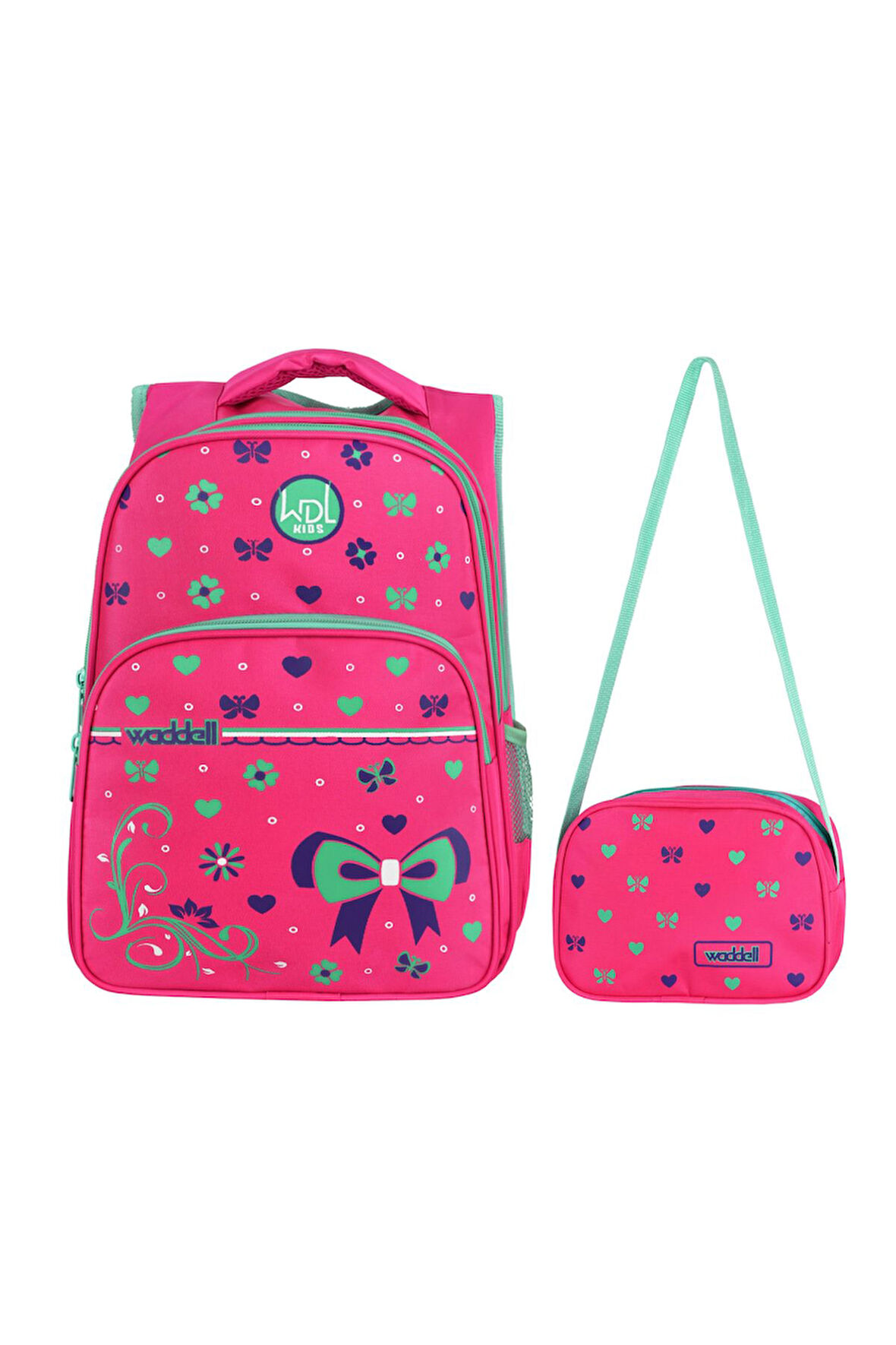 Mor Kalp Desenli İlkokul Sırt ve Beslenme Çantası 3025