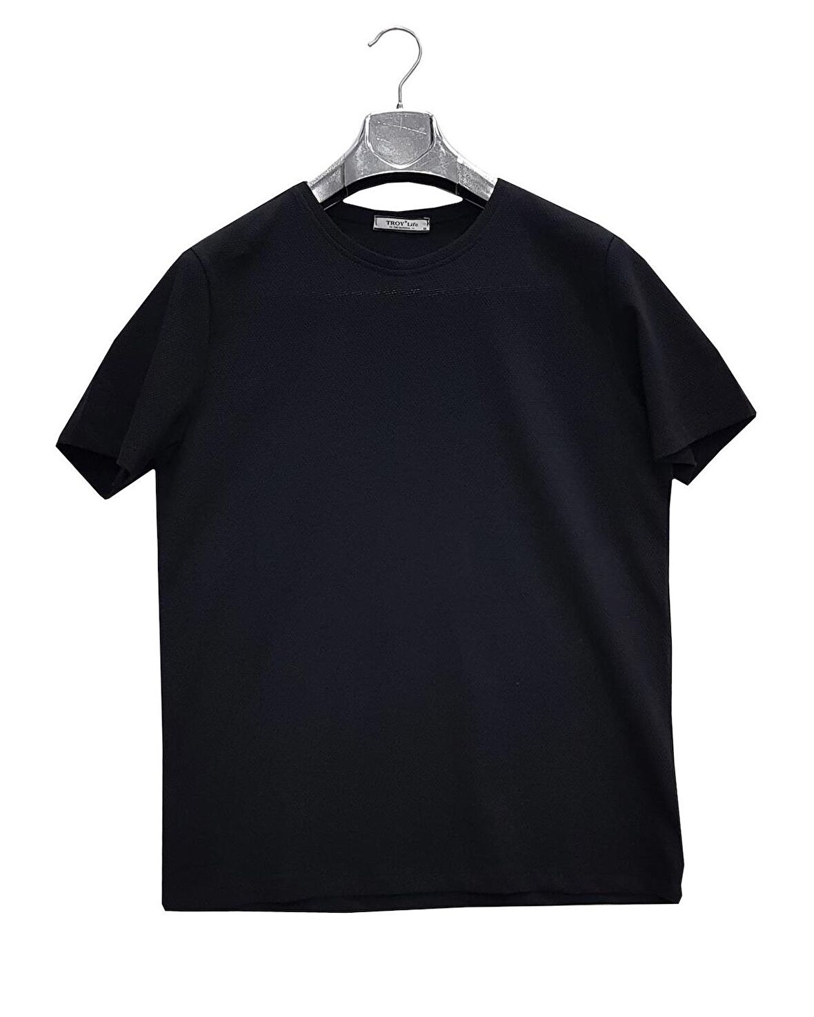 Troy Sıfır Yaka Slim Fit Kısa Kol Erkek Tişört-6705