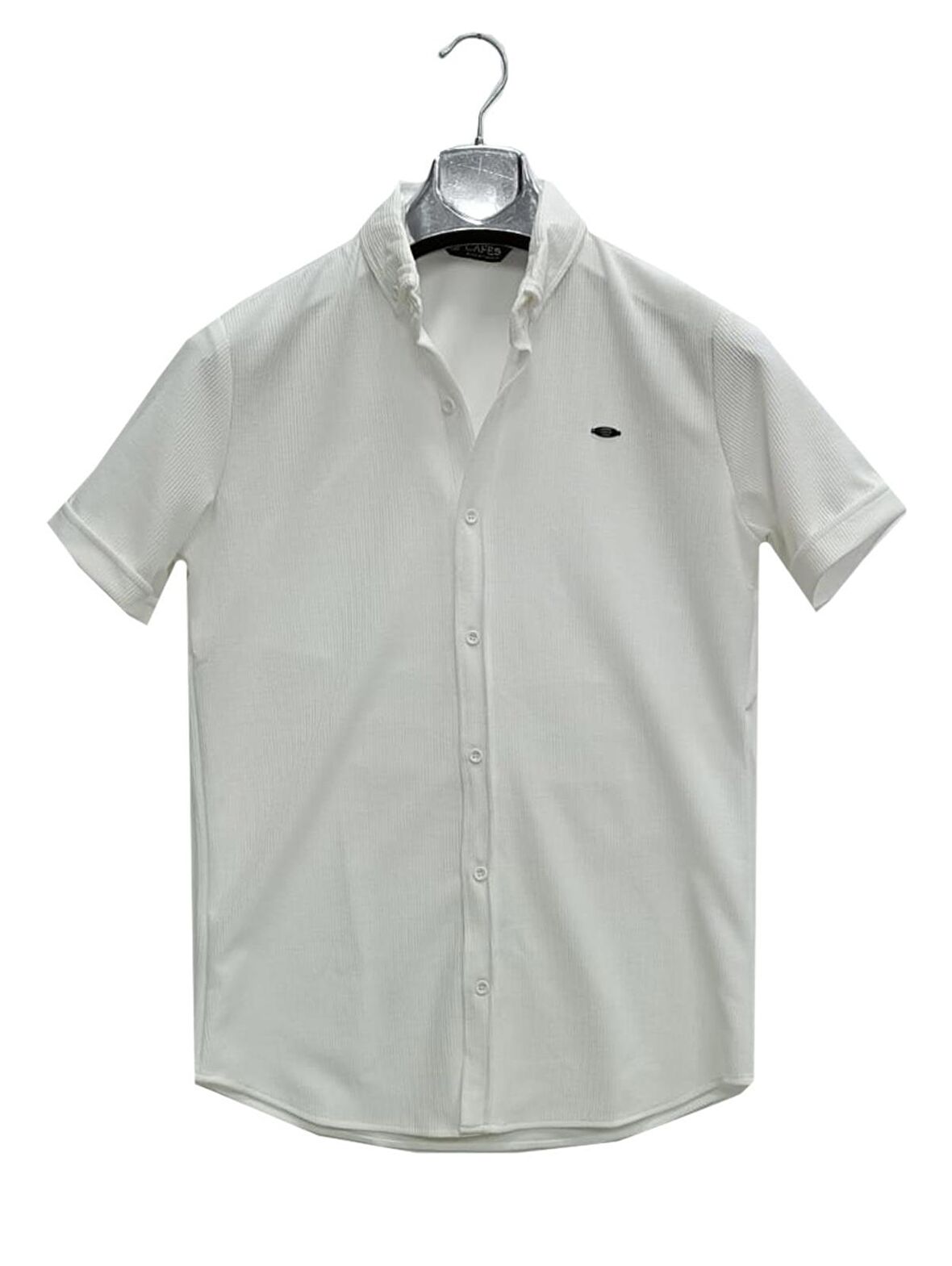 Cafes Erkek Pamuklu Yazlık Kısa Kollu Gömlek-6765