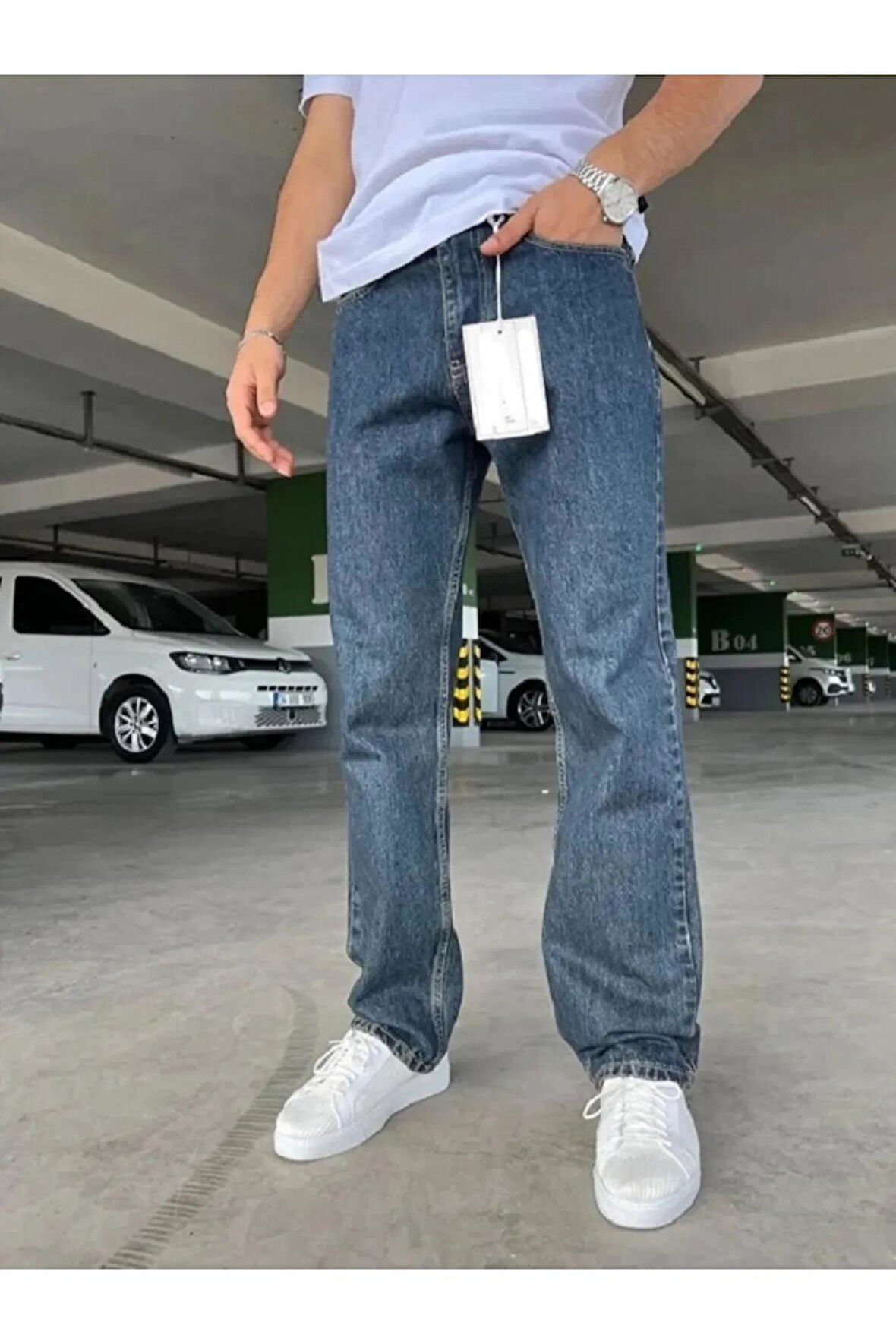 Pause Denim Mavi Baggy Jean Pantolon-7179
