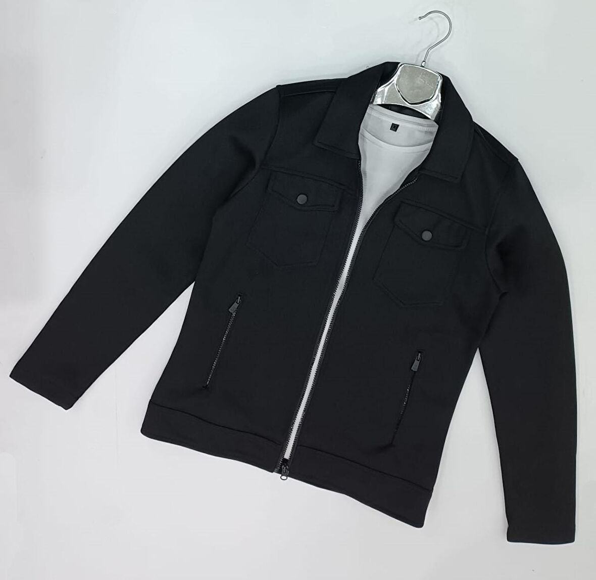 Xavir Slim Fit Erkek Fermuarlı Mevsimlik Ceket
