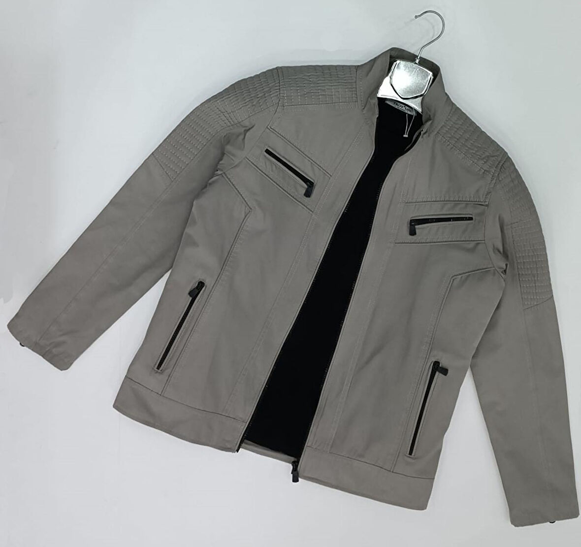 Xavir Slim Fit Erkek Fermuarlı Mevsimlik Ceket