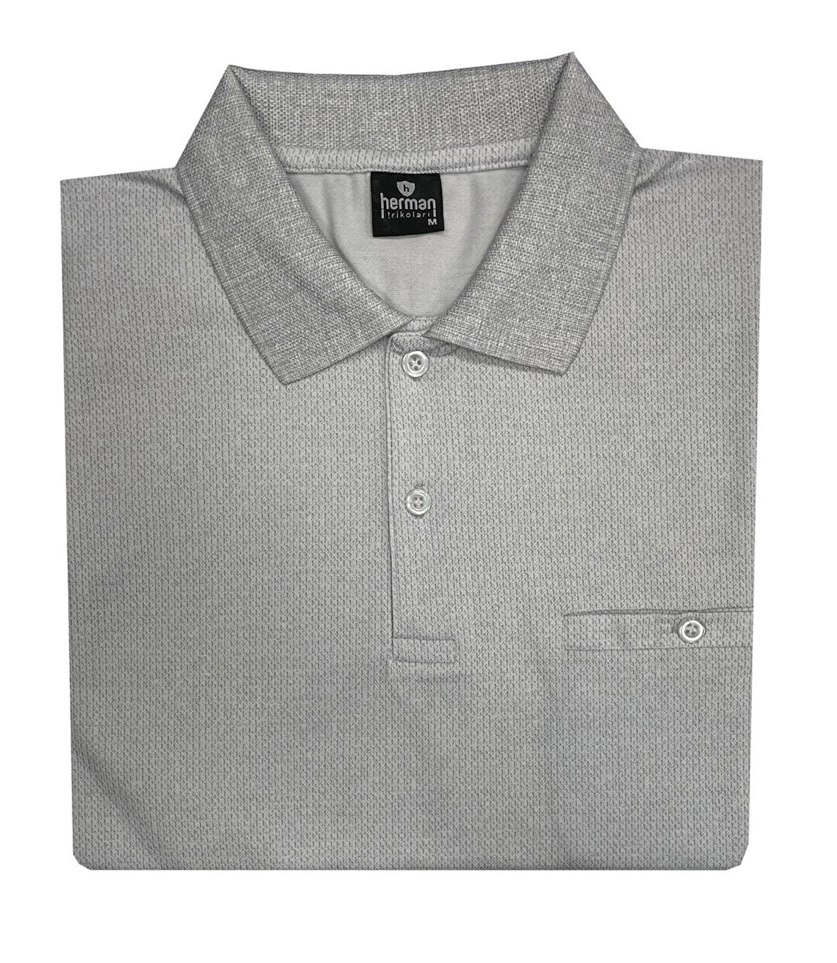 Herman Yakalı Klasik Fit Kısa Kol Erkek Tişört 7290