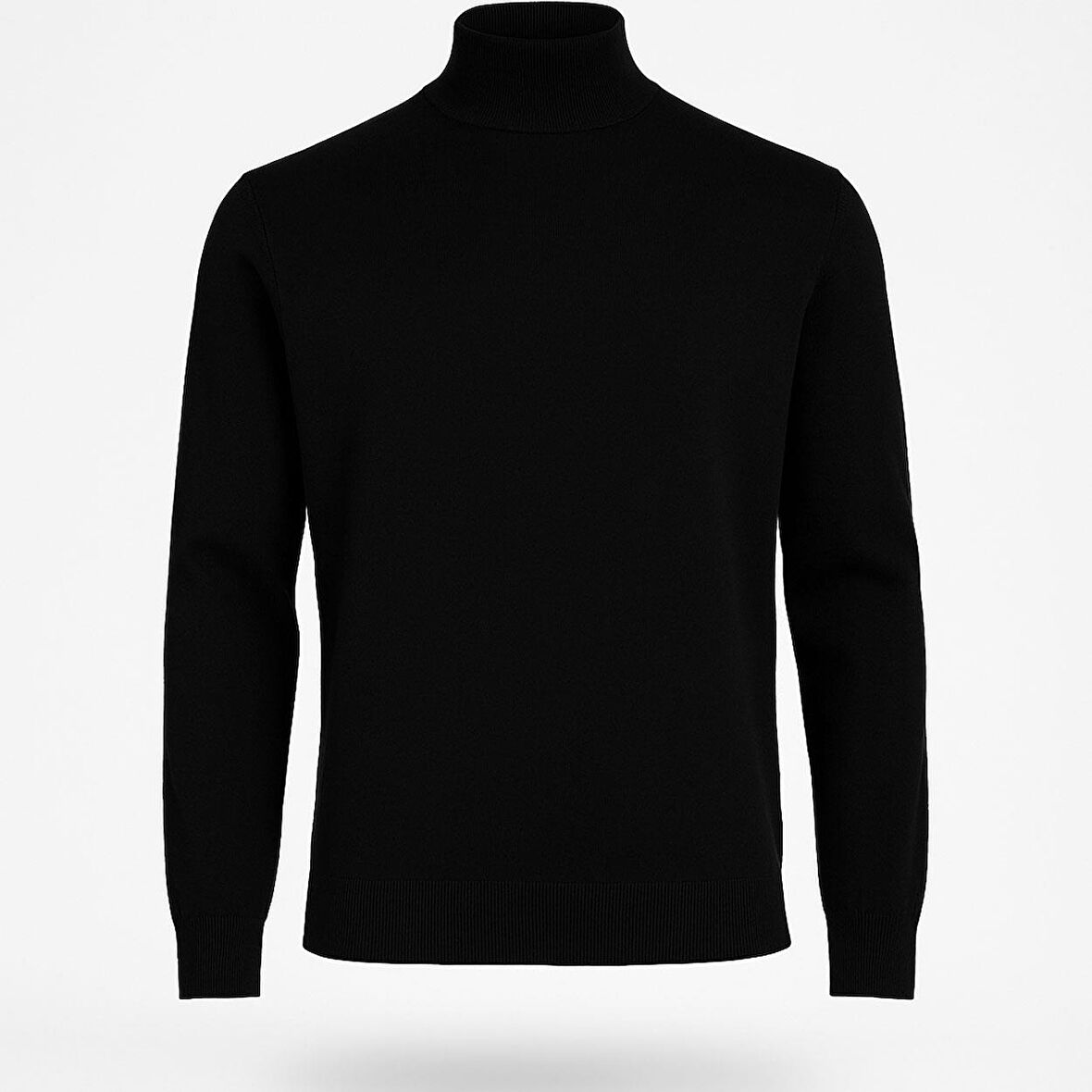 Slim Fit Polo Yarım Balıkçı Uzun Kol Erkek Triko - 7425