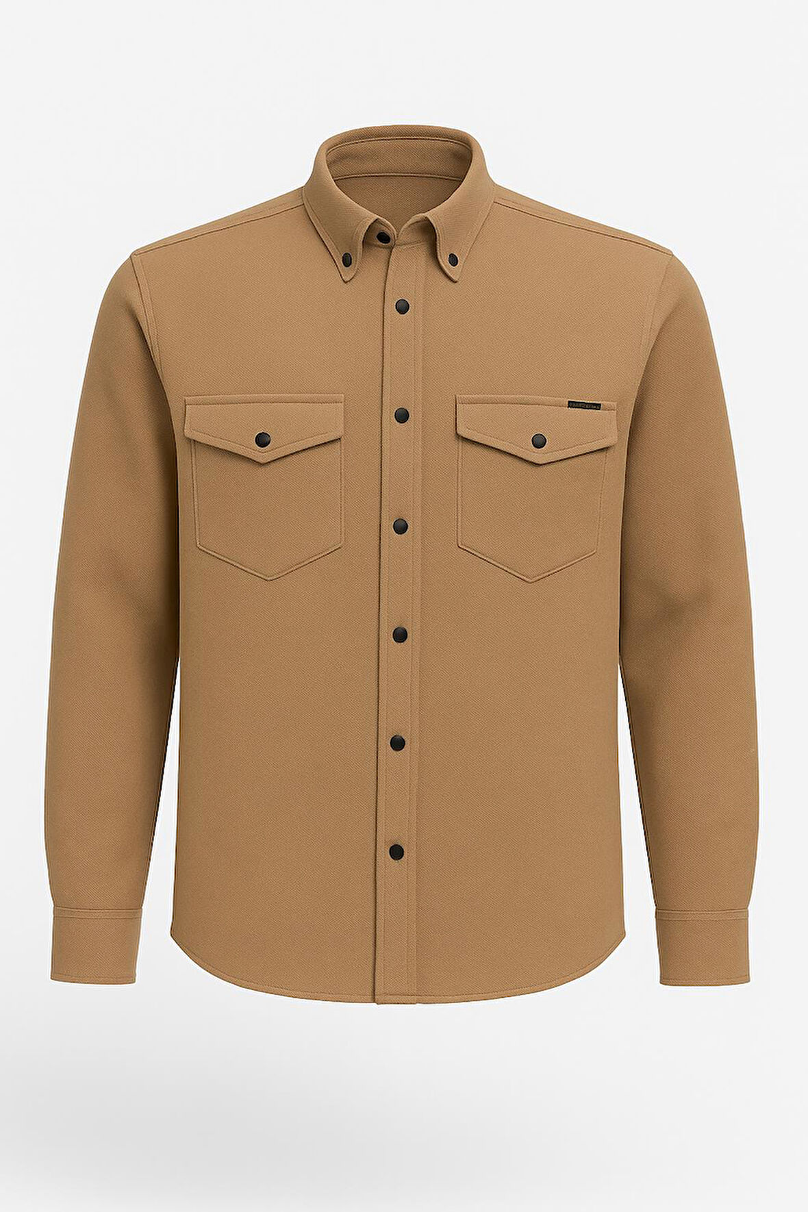 Yxc Uzun Kol Slim Fit Erkek Örme Cepli Gömlek - 7438