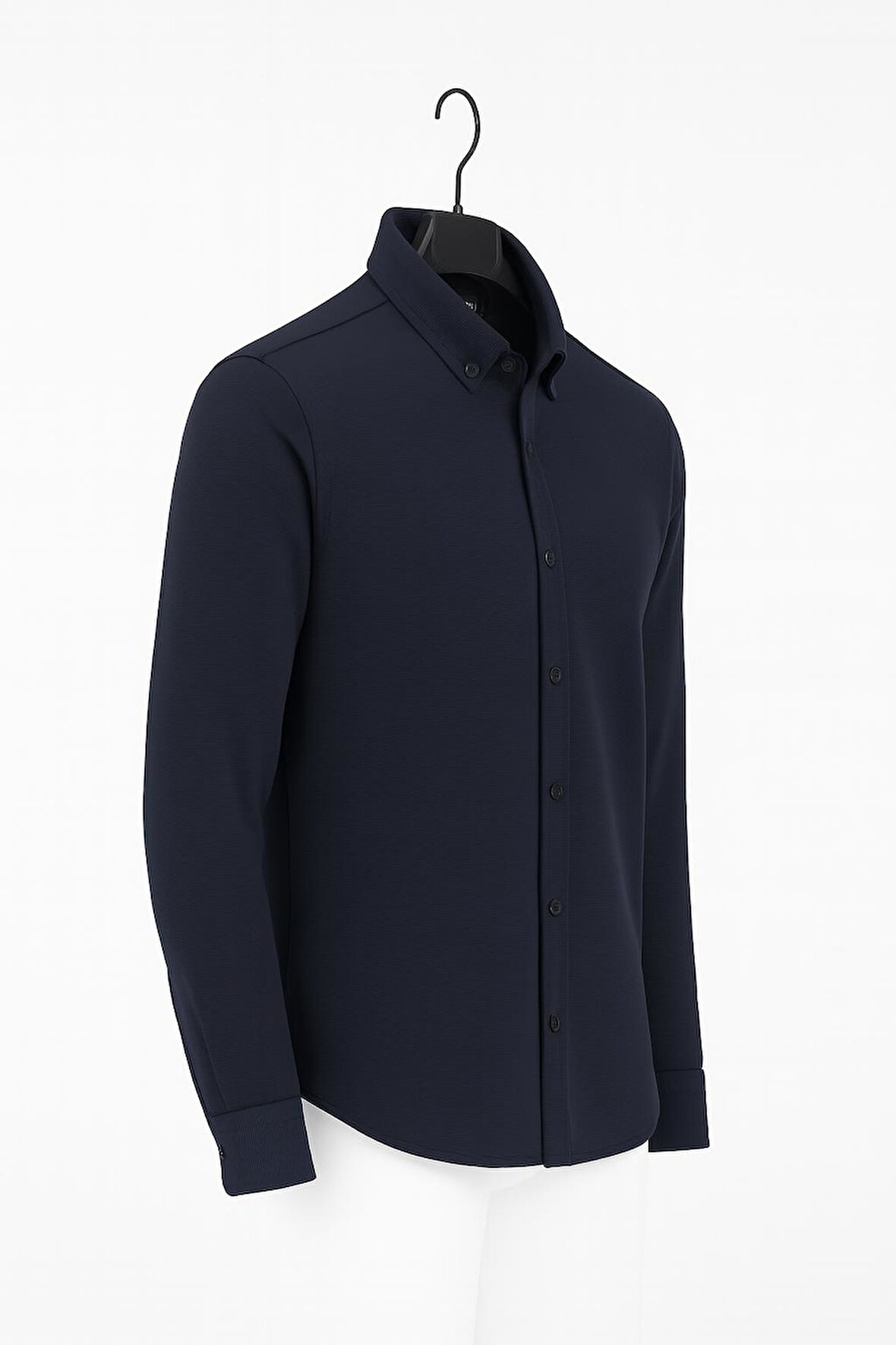 Gewer Uzun Kol Slim Fit İçi Polarlı Erkek Gömlek - 7440