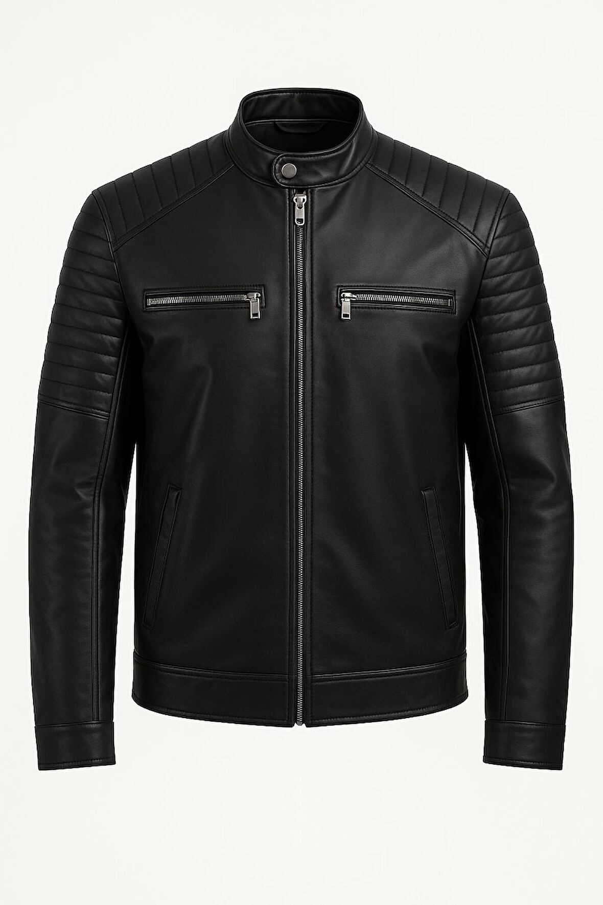 Delpino Slim Fit Erkek Suni Deri Ceket - 7452