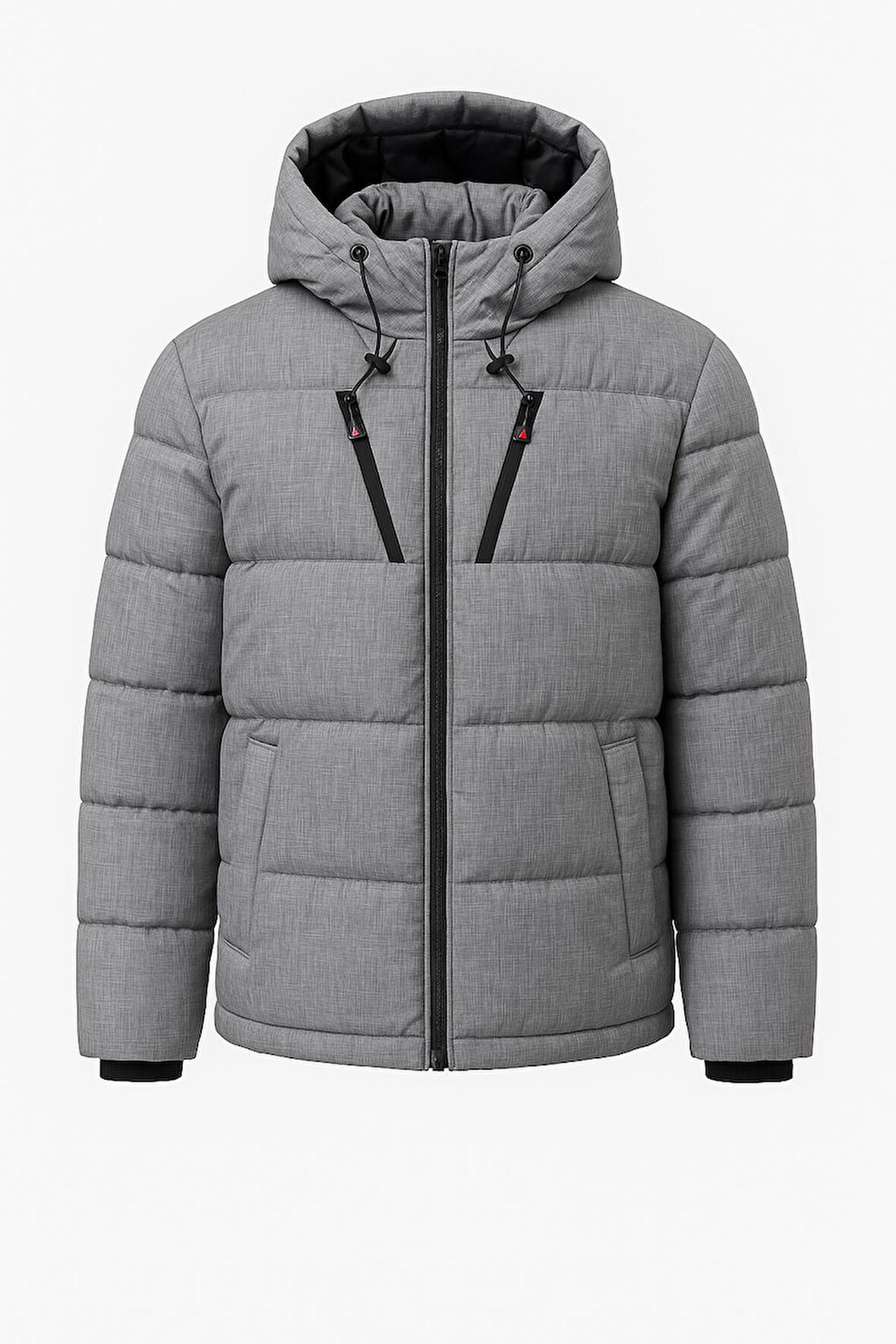 Slim Fit Erkek Kapşonlu Şişme Mont - 7453