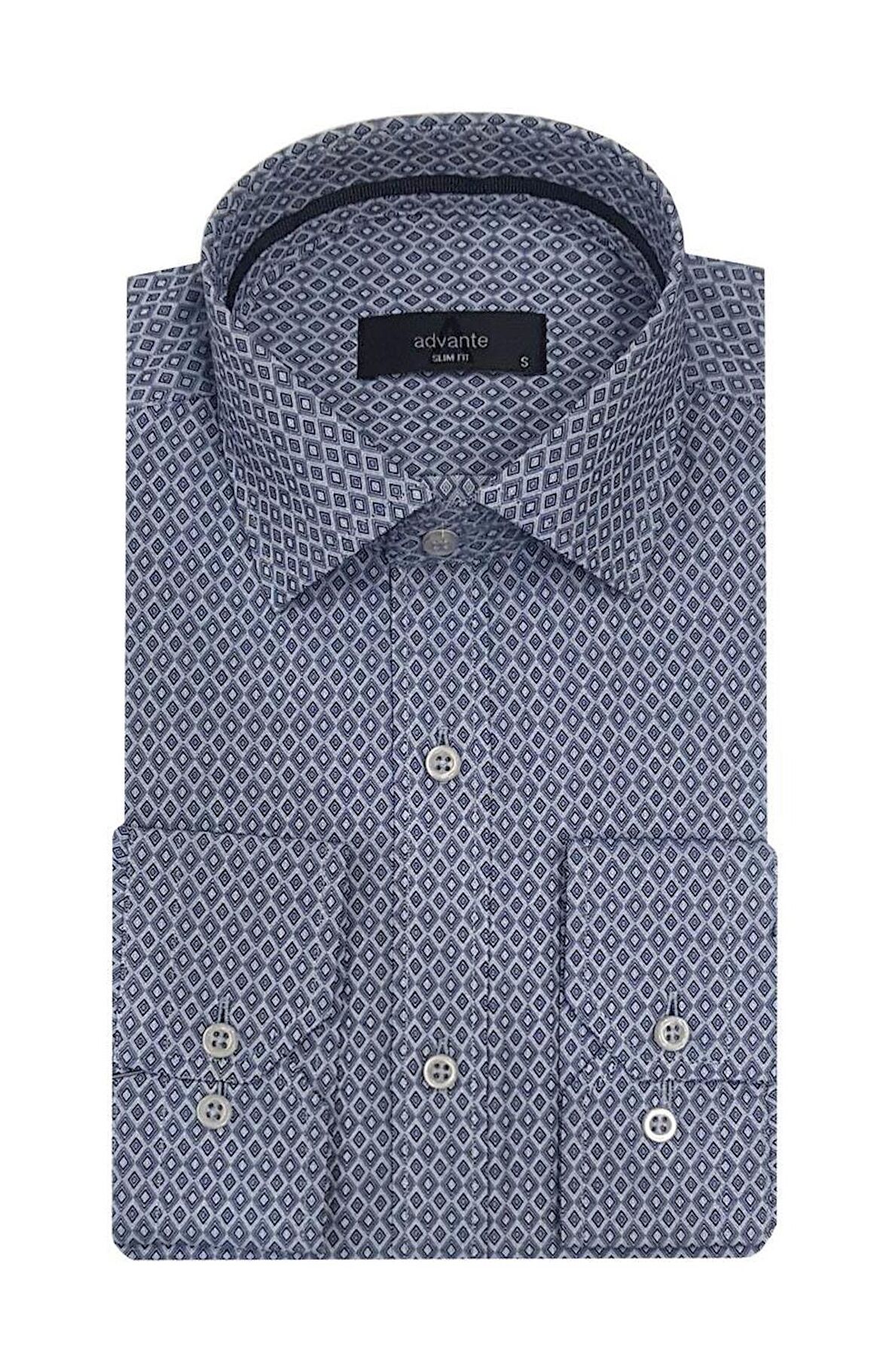 Advante Slim Fit Pamuk Saten Erkek Gömlek - 4925