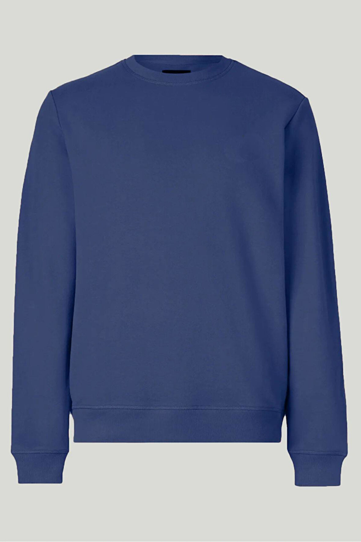 Erkek Oversize Uzun Kol Sıfır Yaka Sweatshırt-7097