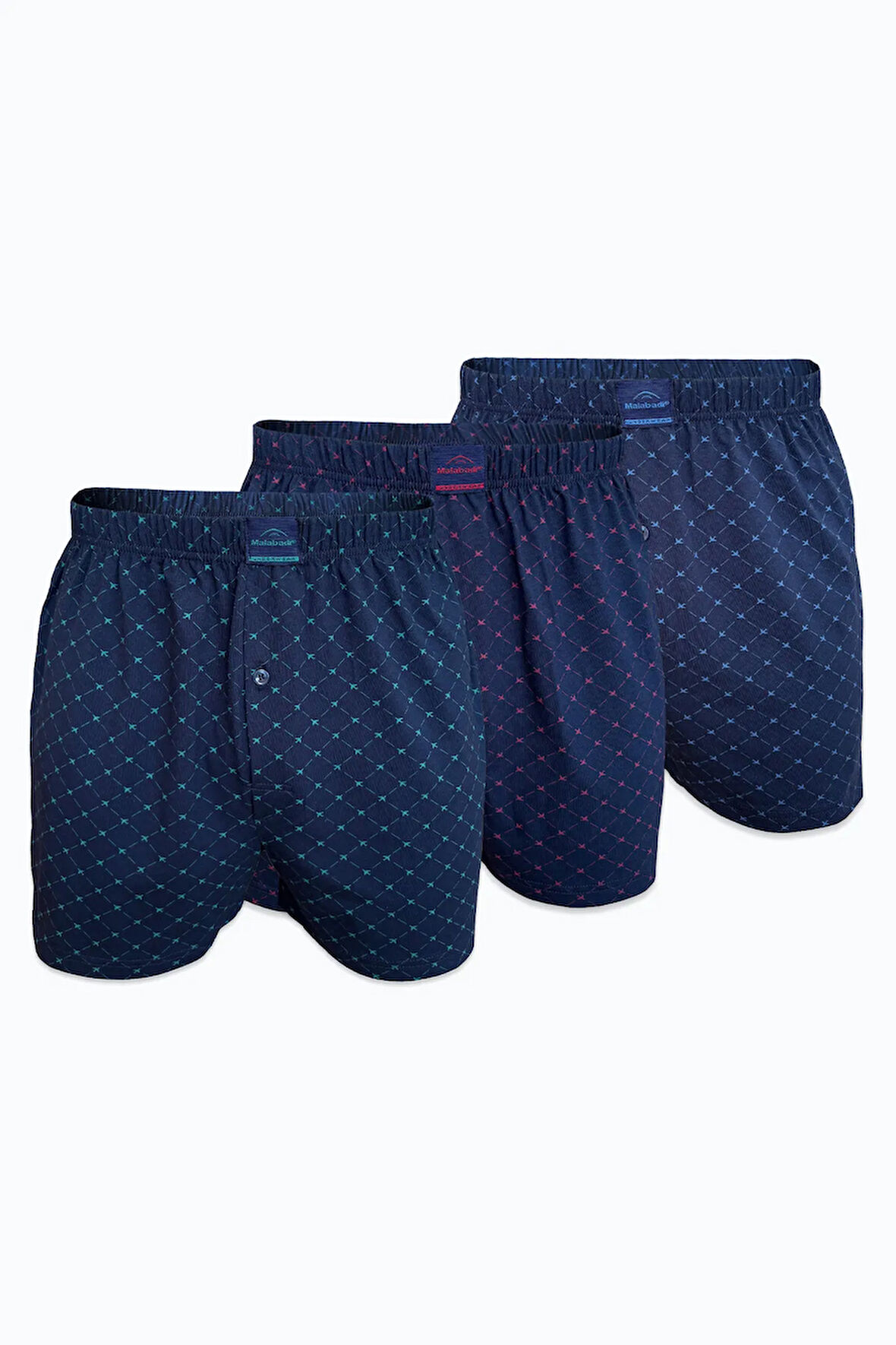 Erkek 3 lü Set-2 Premium Collection Desenli Geniş Kalıp Modal Boxer 3M254