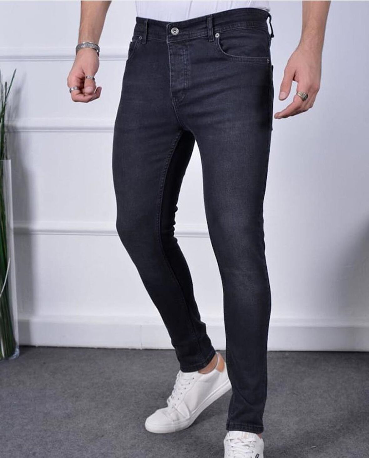 Dennys Denim Slim Fit Fume Erkek Pantolon-6077