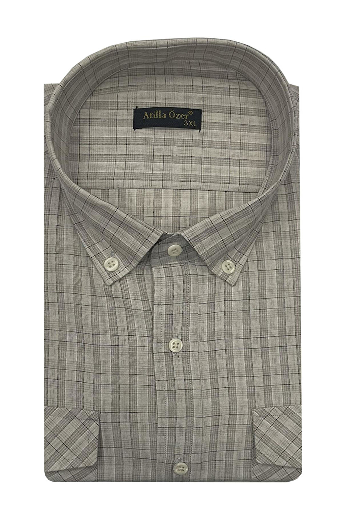 Atilla Özer Büyük Beden Klasik Erkek Gömlek 7326