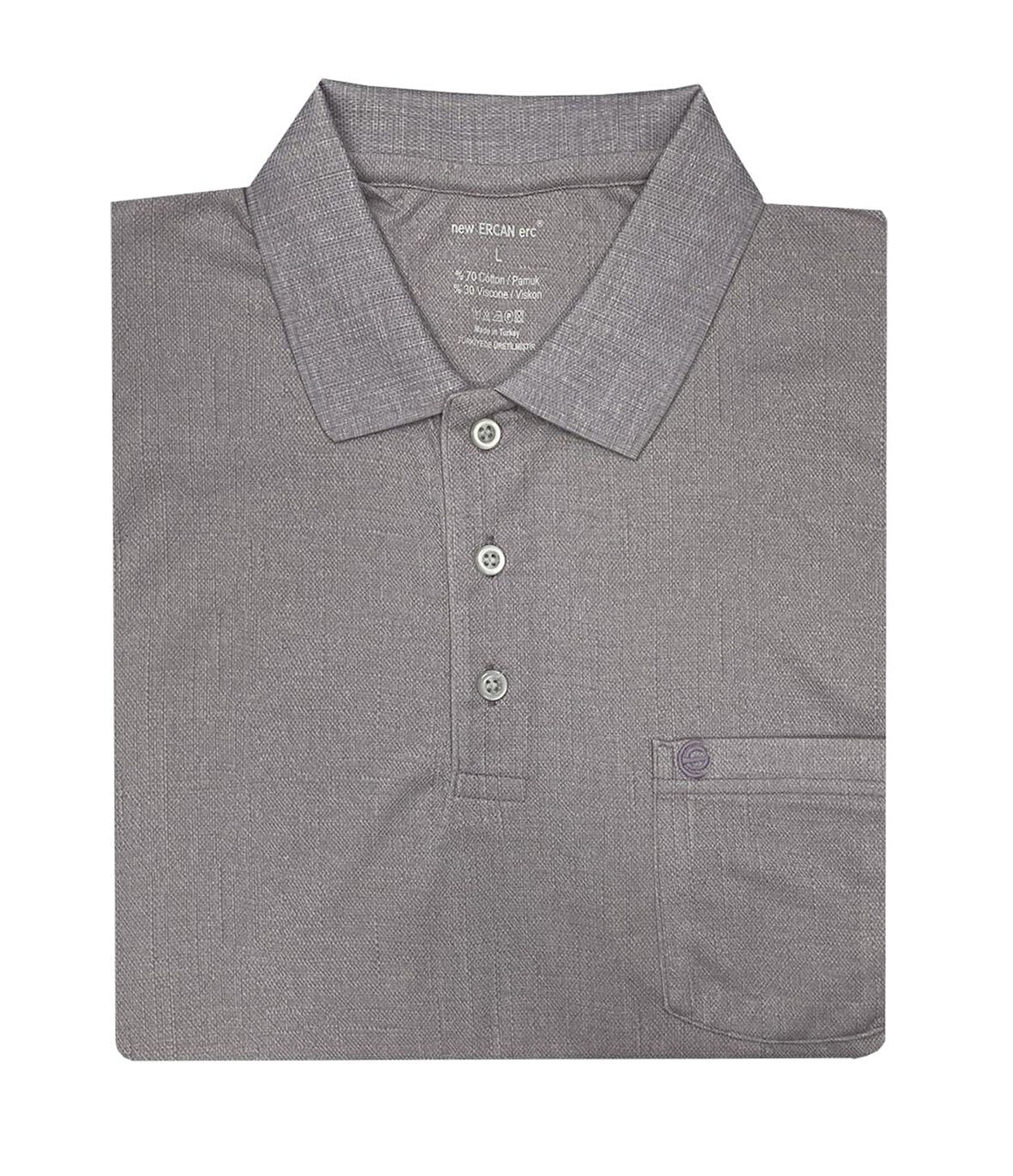 Ercan Yakalı Klasik Fit Kısa Kol Erkek Tişört 7342