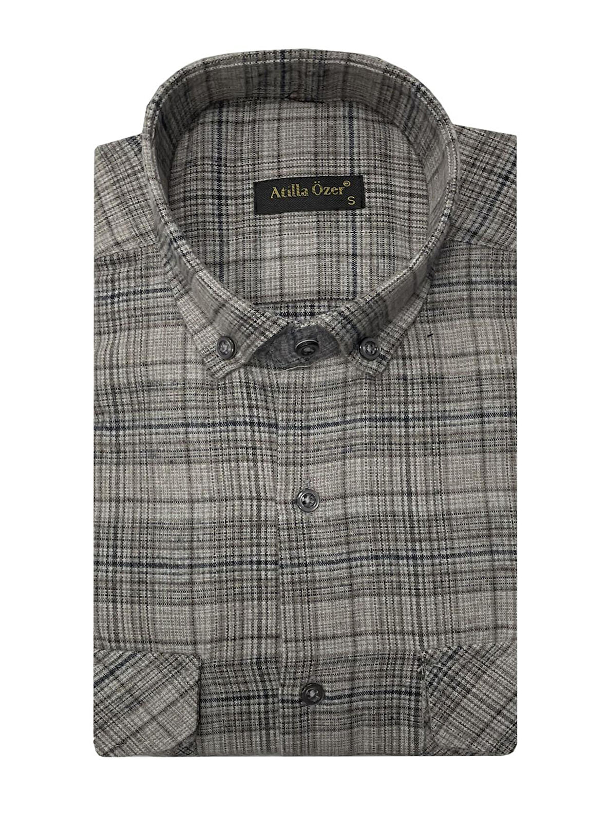 Atilla Özer Kışlık Kaşmir Erkek Gömlek - 7463