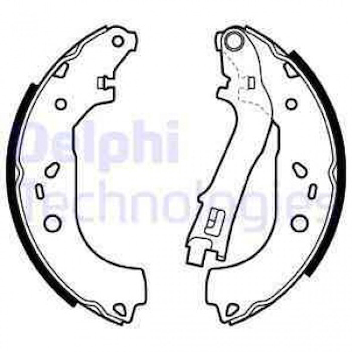 Fiat Arka Fren Balatası Pabuc Doblo II III İdea Albea 1,3 / 1,4 / 1,6 / 1,9 - Delphi Ls1979