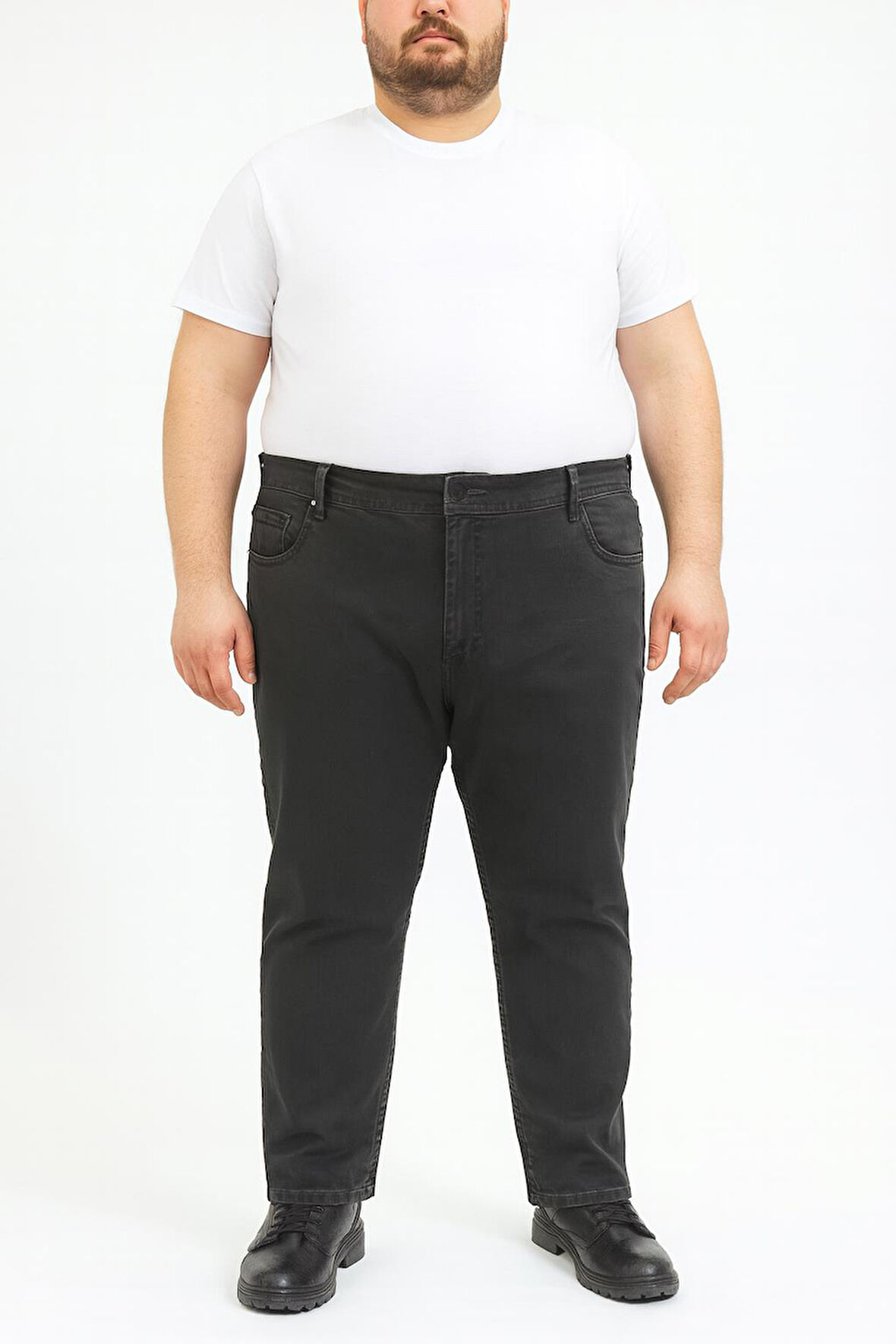 Regular Fit Likralı Büyük Beden Erkek Jean Pantolon 7374