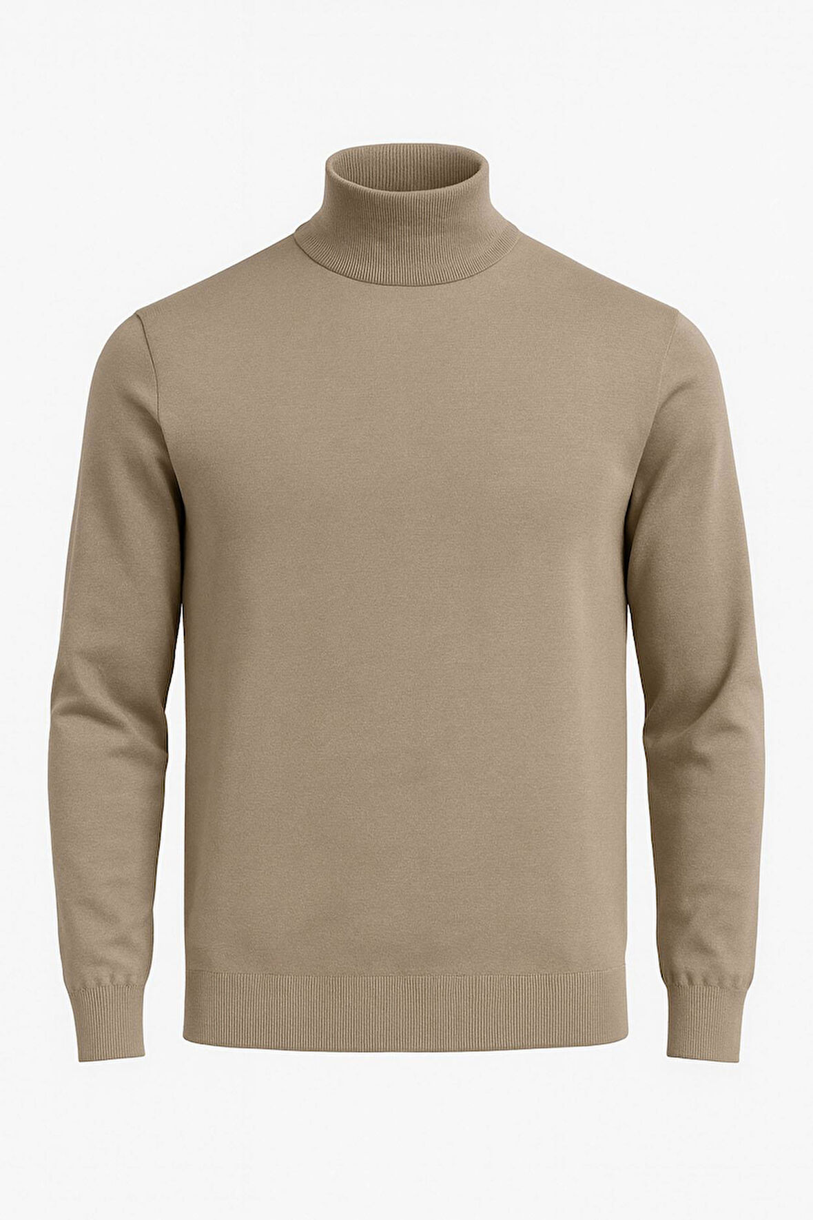 Slim Fit Polo Yarım Balıkçı Uzun Kol Erkek Triko - 7425