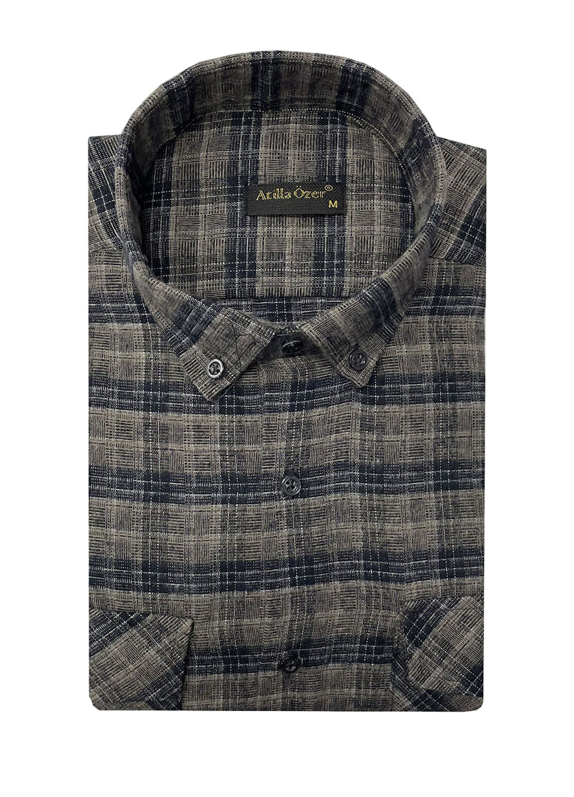 Atilla Özer Kışlık Kaşmir Erkek Gömlek - 7463