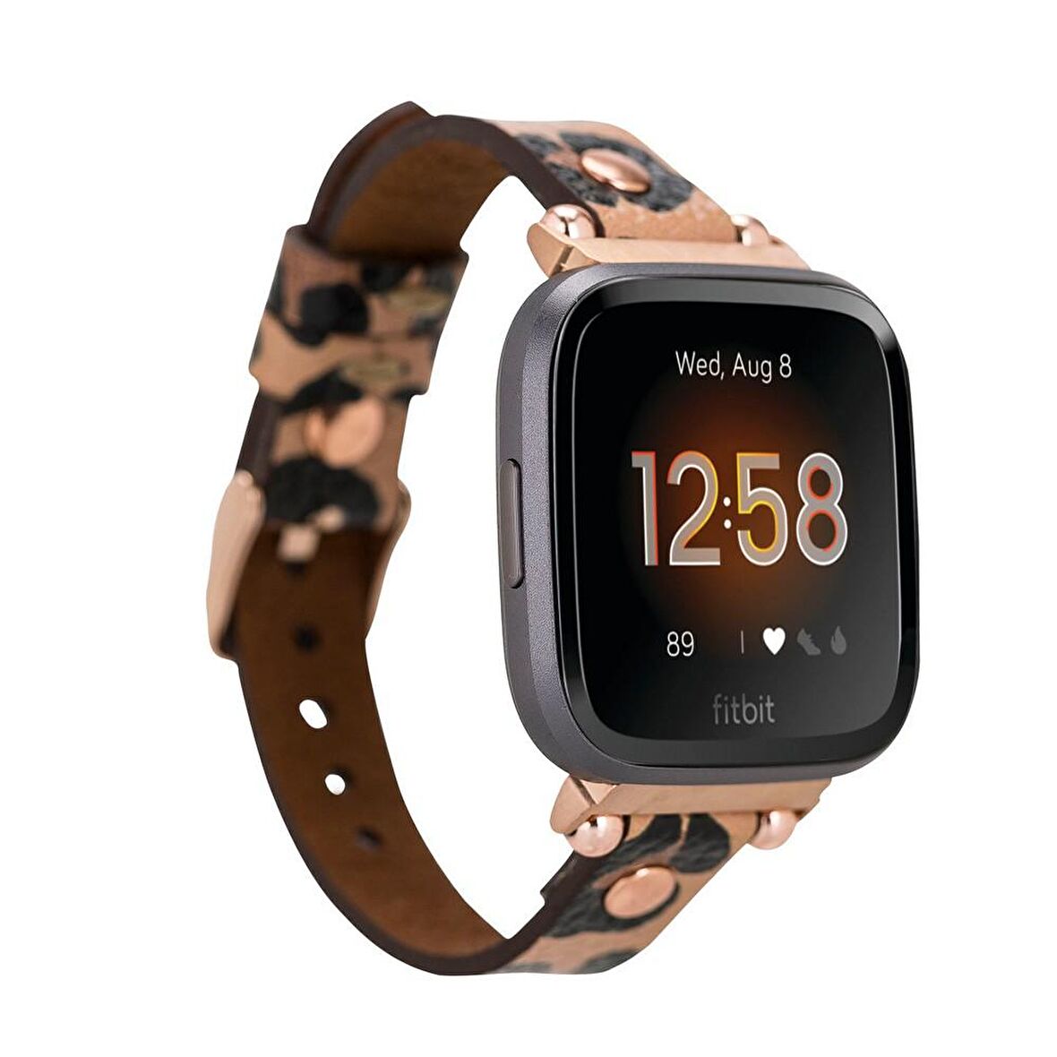 Bouletta Apple Watch Uyumlu Deri Kordon 38-40-41mm RT LEO2 Leopar