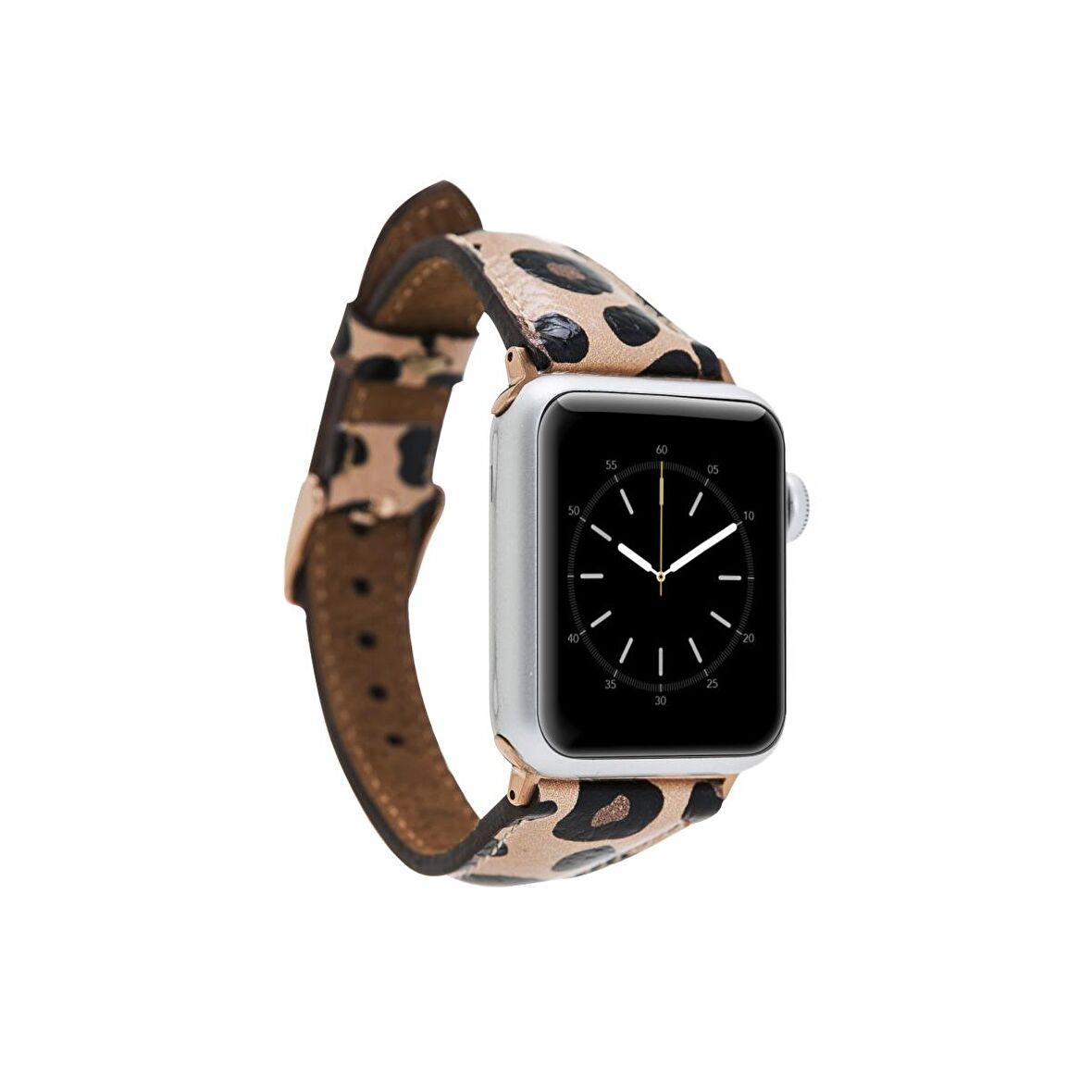 Bouletta Apple Watch Uyumlu Deri Kordon 42-44-45mm Slim Leopar NE