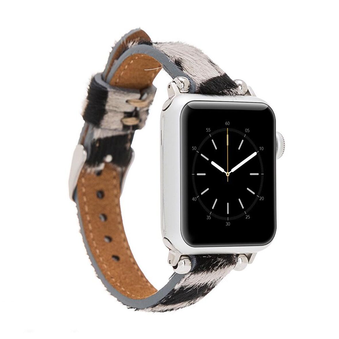 Bouletta Apple Watch Uyumlu Deri Kordon 38-40-41mm Ferro ZE01N  Zebra