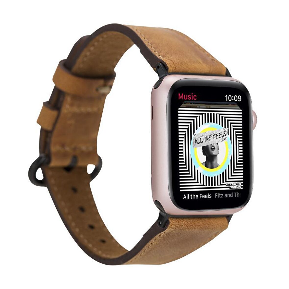Bouletta Apple Watch Uyumlu Deri Kordon 38-40-41mm Roma G19 Taba