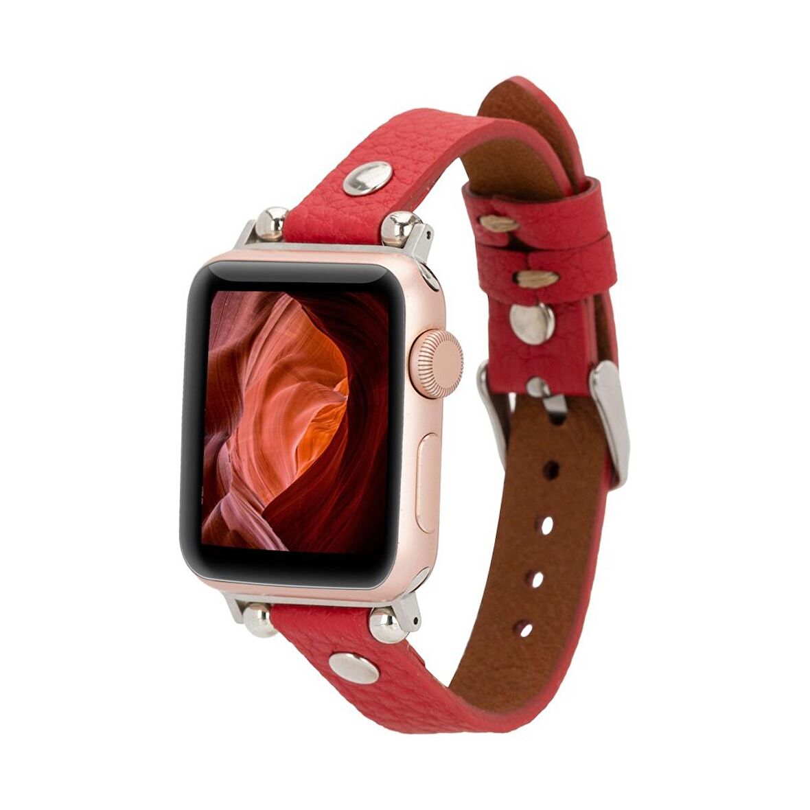 Apple Watch Uyumlu Deri Kordon Ferro 38-40-41mm ST ERC2 