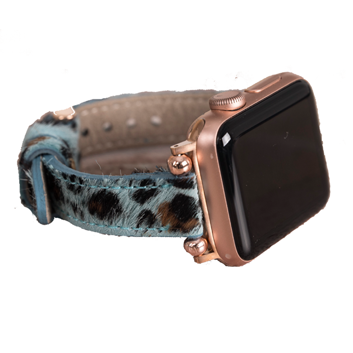 Bouletta Apple Watch Uyumlu Deri Kordon 38-40-41mm Ferro Leopar LEO56