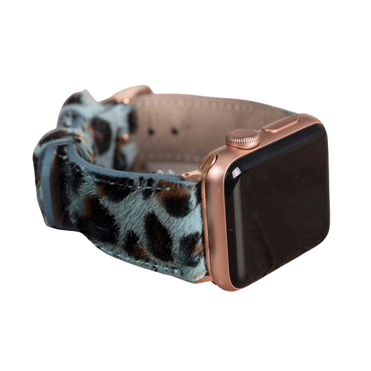 Bouletta Apple Watch Uyumlu Deri Kordon 42-44-45mm Leopar LEO56