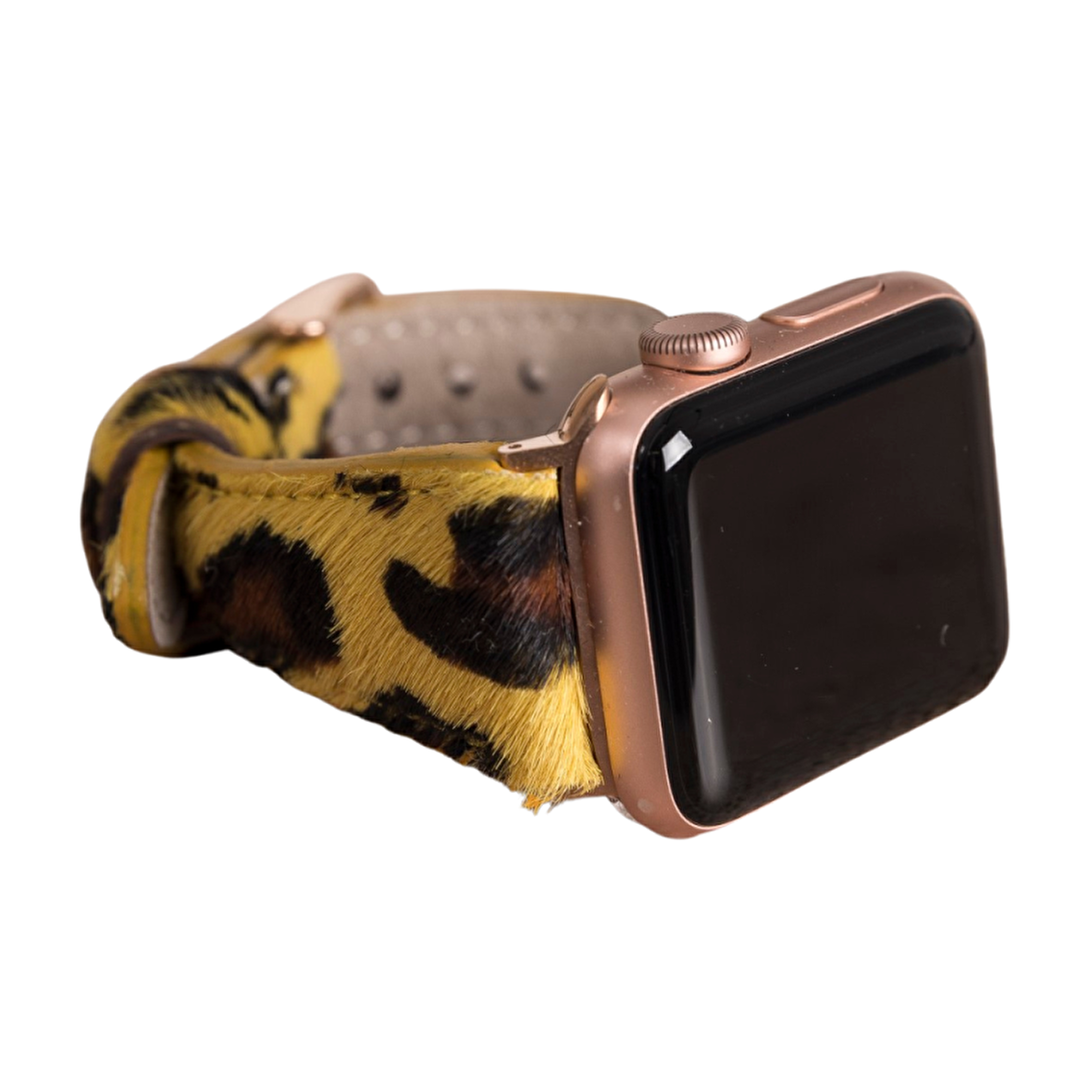 Bouletta Apple Watch Uyumlu Deri Kordon 42-44-45mm Slim Leopar LEO61