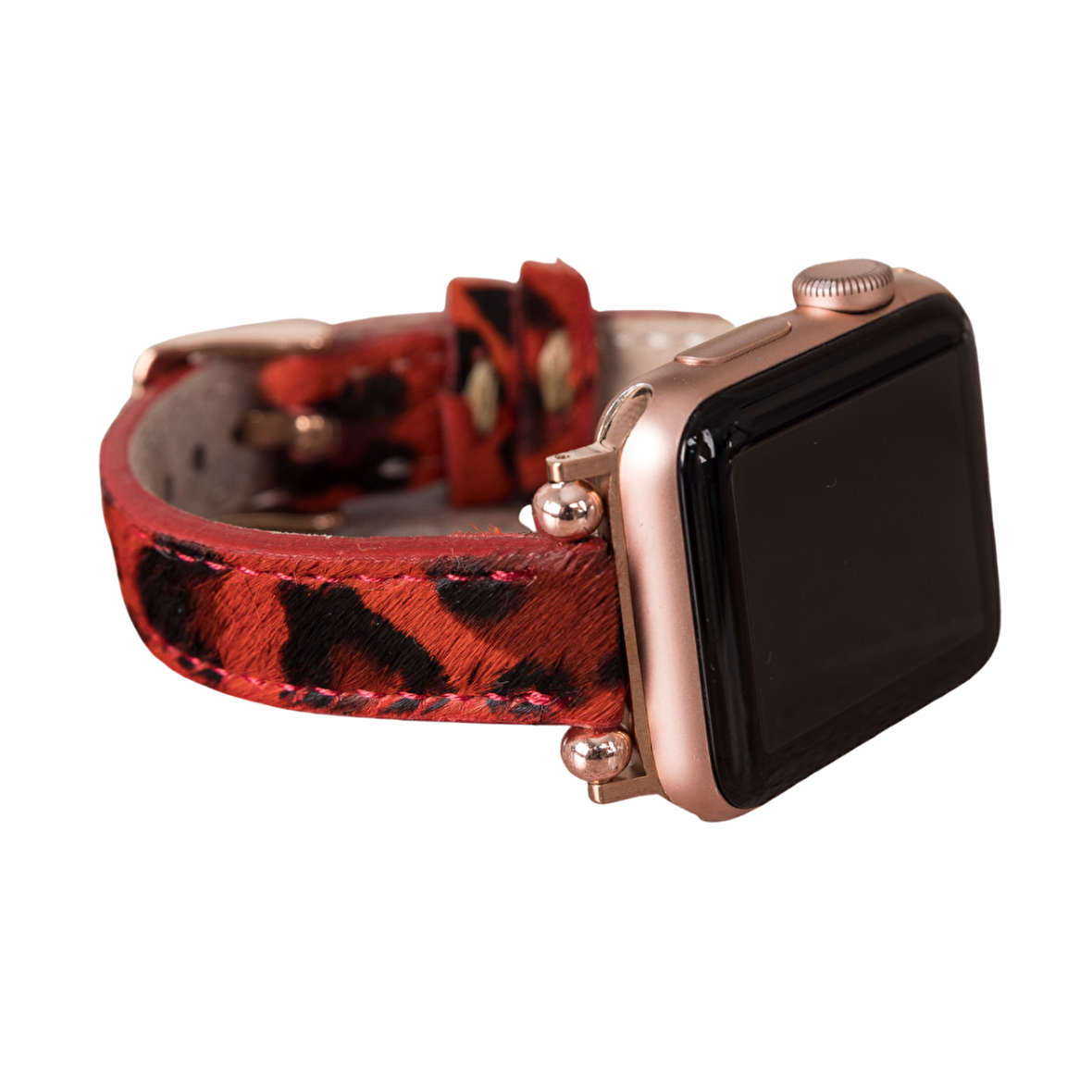 Bouletta Apple Watch Uyumlu Deri Kordon 38-40-41mm Ferro Leopar LEO55