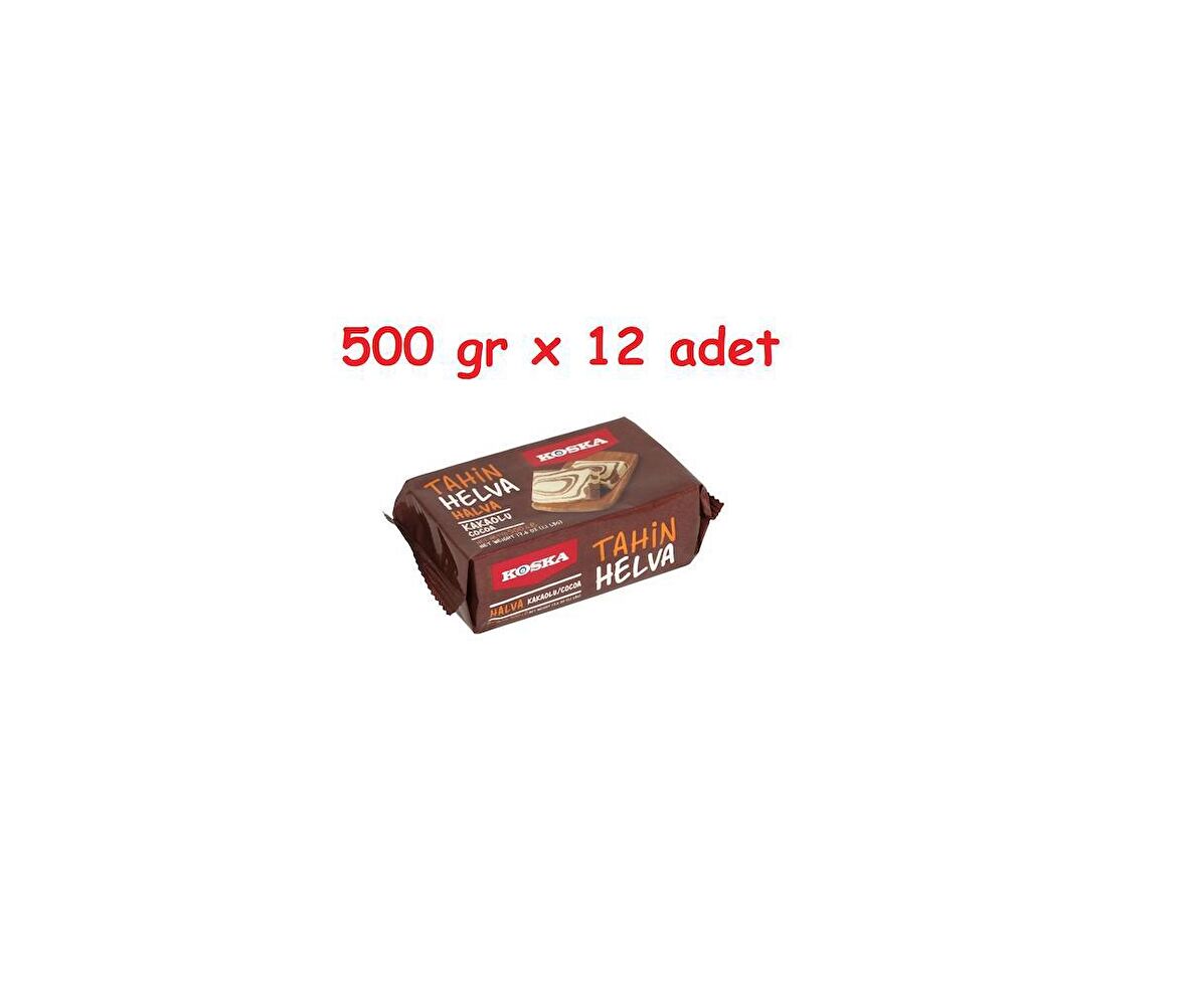 Koska Kakaolu Helva 500 g x 12 Adet (1 koli)