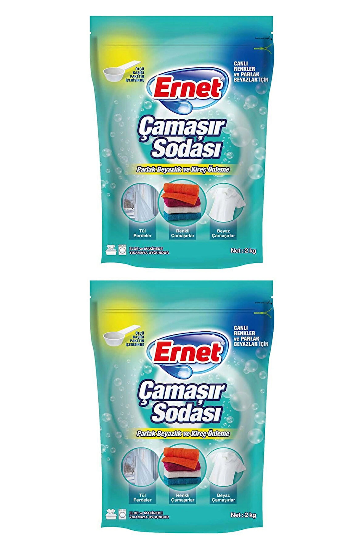 ERNET ÇAMAŞIR SODASI 2 KG 2'Lİ