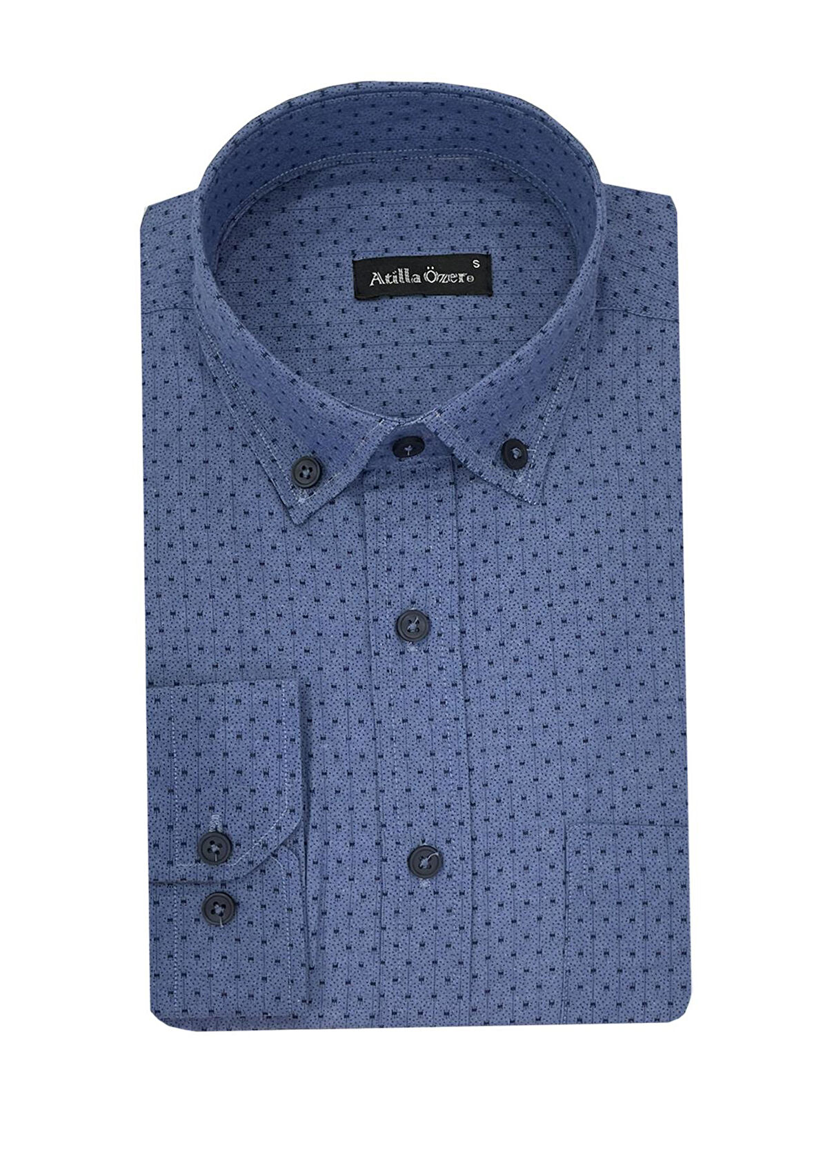 Atilla Özer Klasik Uzun Kol Erkek Gömlek-6859