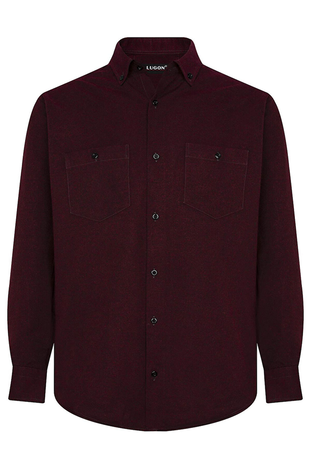 Lugon Erkek Çift Cep Kışlık Kaşmir Gömlek