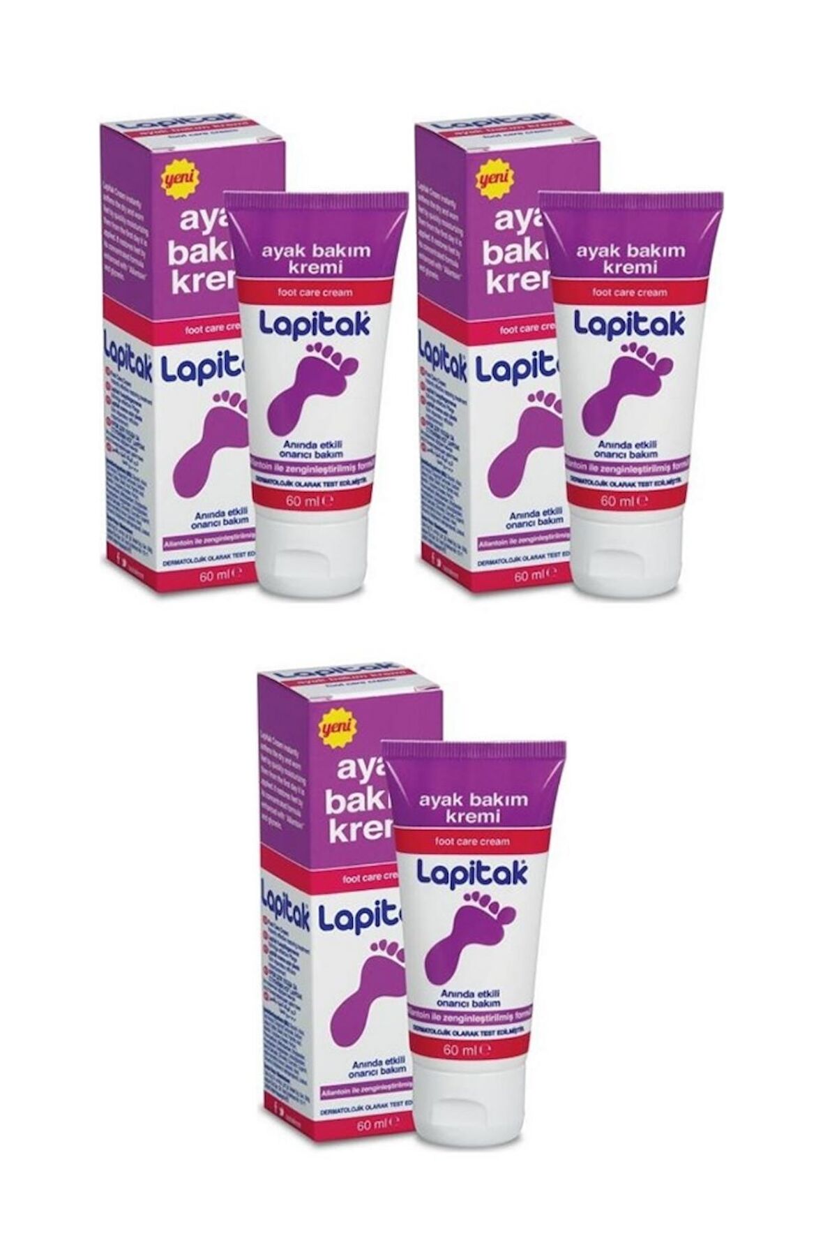 Lapitak Bakım için Krem 3x60 ml