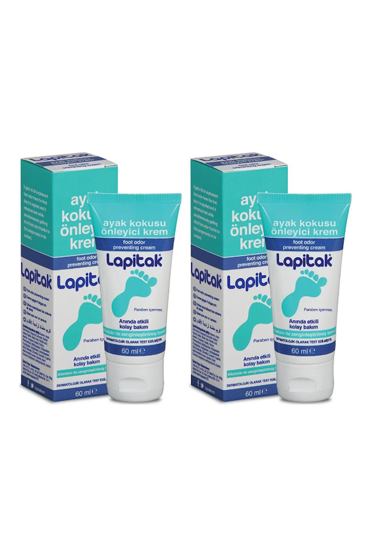 Lapitak Koku Önleyici Krem 2x60 ml