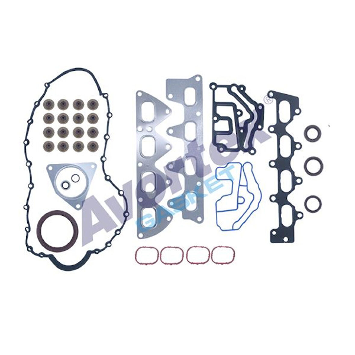 Renault Motor Full Takım Conta Skc Harıc Viton Keceli Subap Lastıklı Clio Laguna Megane Scenic 1,4 / 1,6 16v - Avortex 5900s