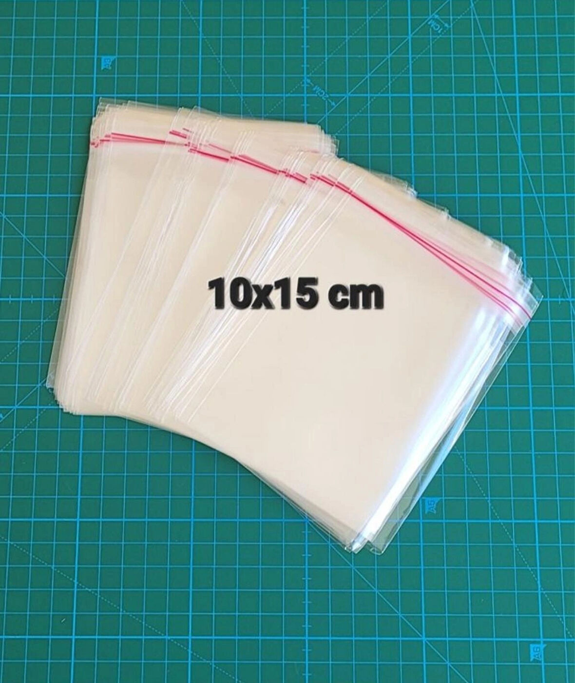 YAPIŞKAN BANTLI ŞEFFAF POŞET 10X15 CM 100 ADET