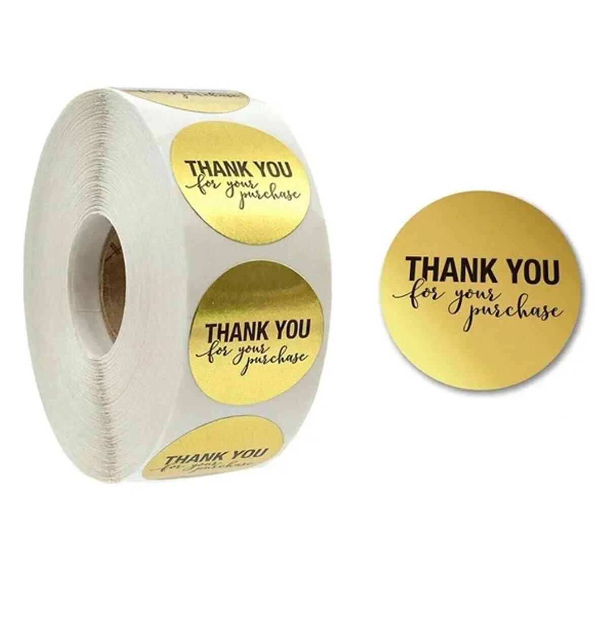 THANK YOU ETİKET STICKER - 2,5 CM ÖLÇÜSÜNDE 48 ADET