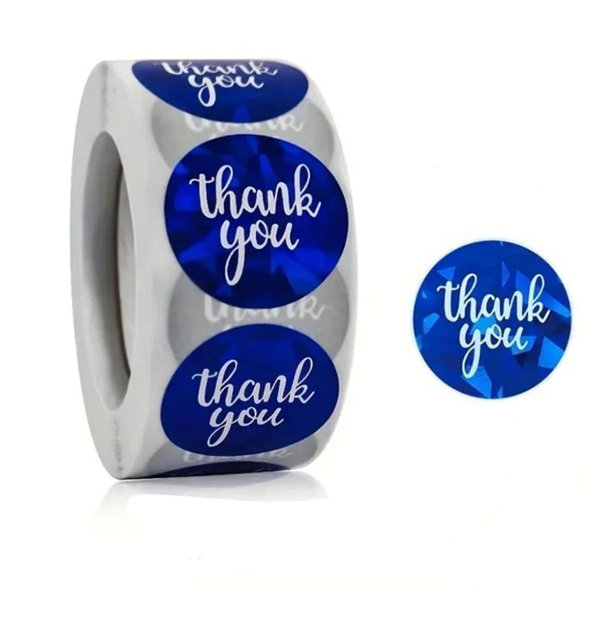 THANK YOU ETİKET STİCKER - 2,5 CM ÖLÇÜSÜNDE 48 ADET - PARLAK ETİKET