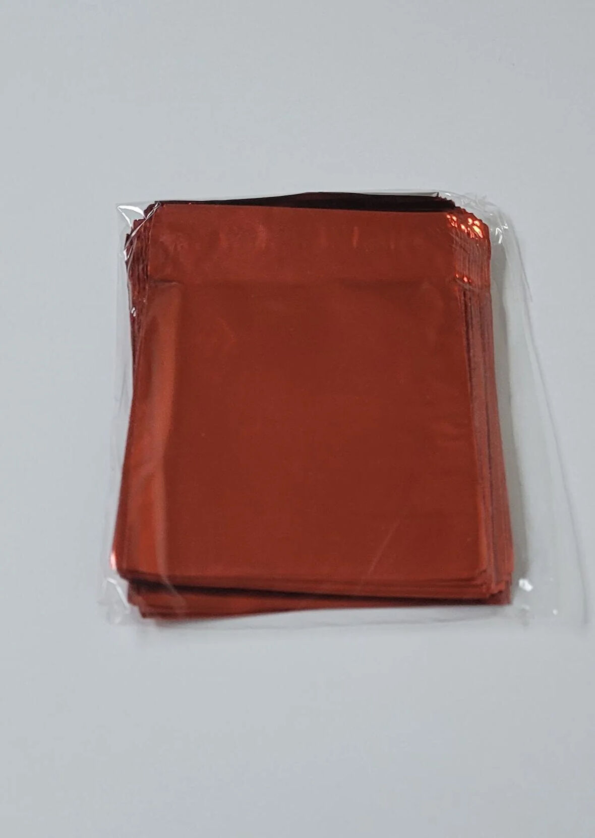 7x9 Cm Hediye Paketi - Kırmızı Renk - 200 Adet Kolye Küpe Için Uygun Küçük Boy Kendinden Yapışkanlı