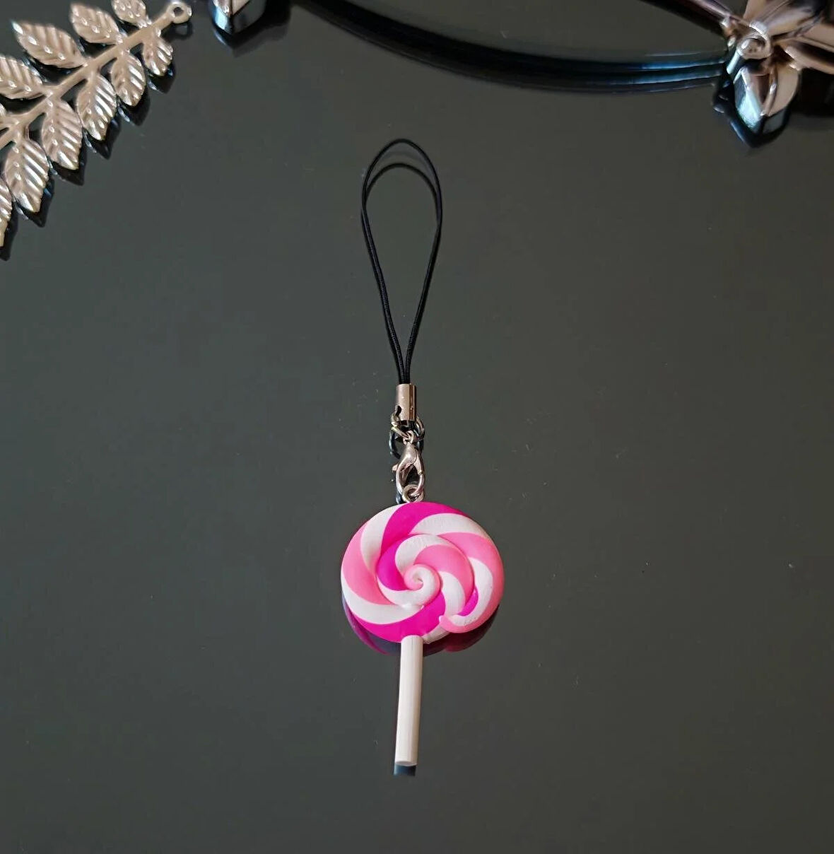 KAWAII LOLİPOP ŞEKER TELEFON ASKISI CHARM - TELEFON ÇANTA ANAHTARLIK SÜSÜ