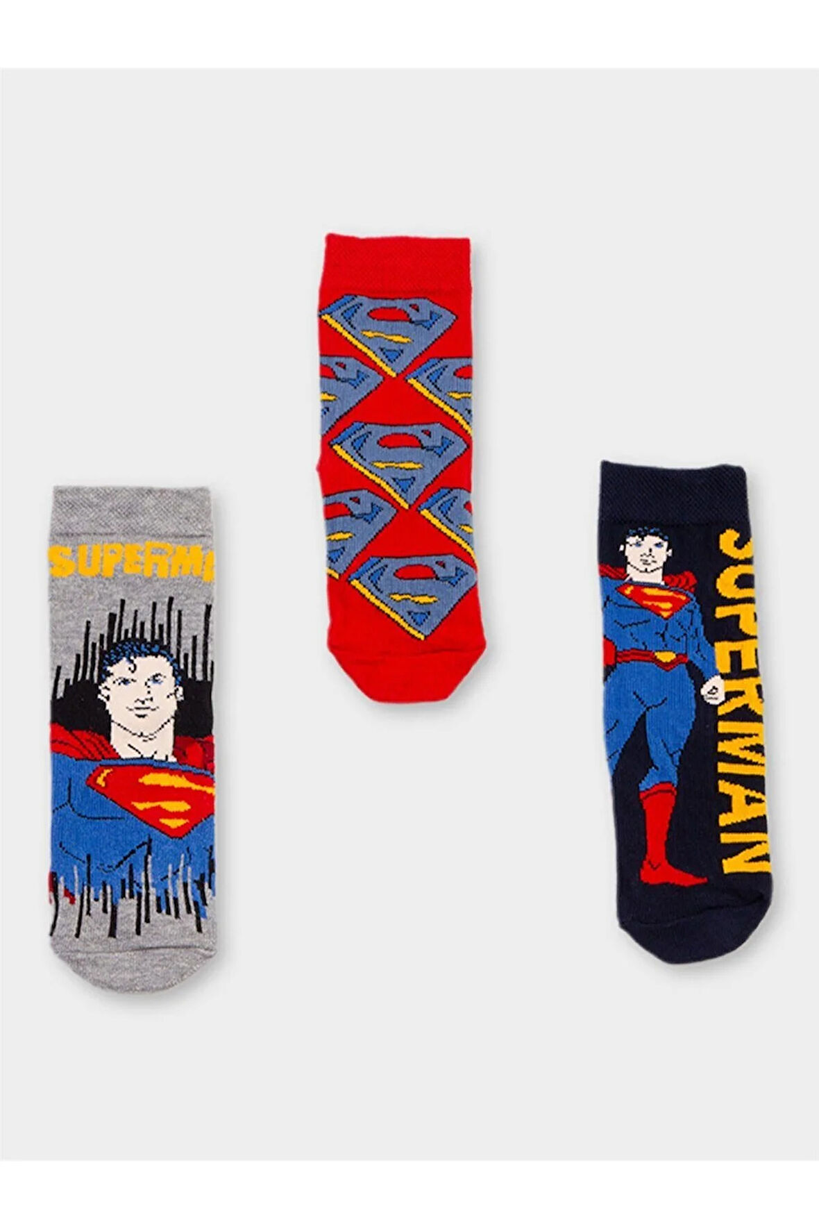 Lisanslı Erkek Çocuk 3 Çift Soket Çorap 20510