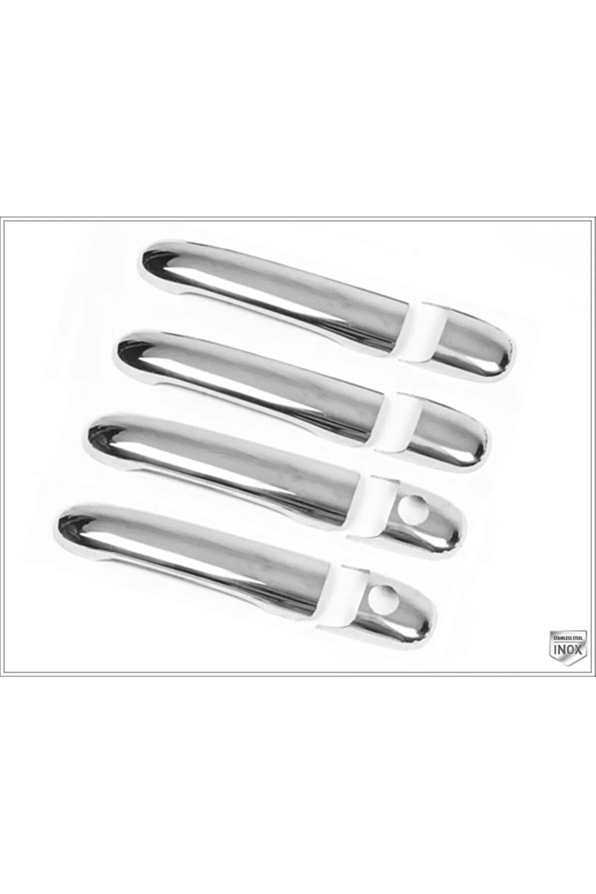 Vw Sharan Krom Kapı Kolu 4 Kapı 1995-2010 Arası Uyumlu Paslanmaz Çelik Çift Delik