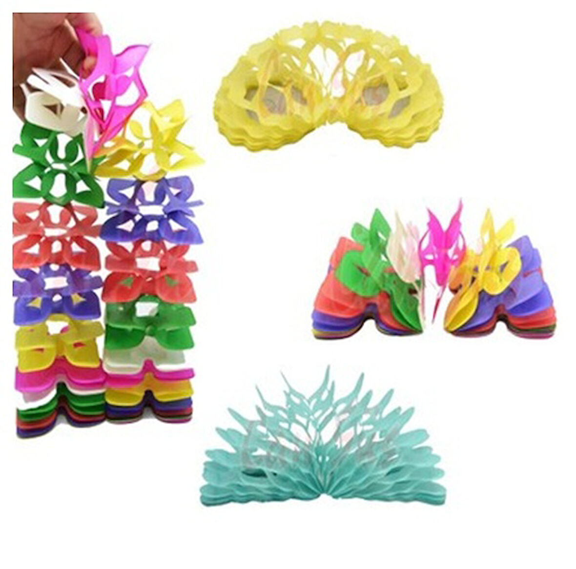 Kika Kağıt Süs Uzayan Farklı Model - 6 adet