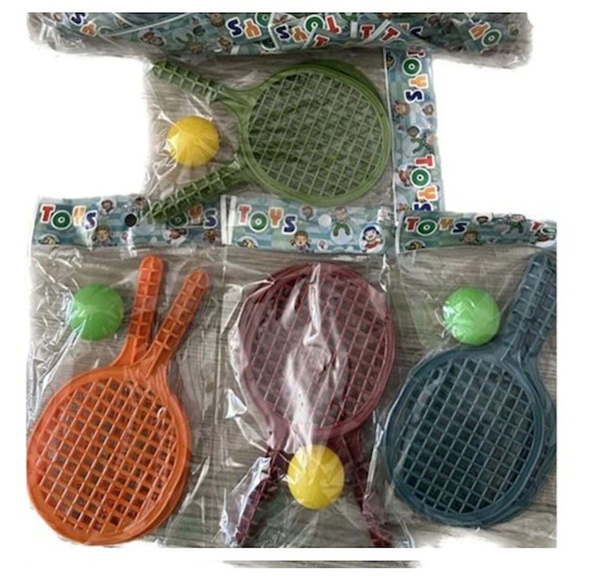 Mini Raket Seti Plastik 2Li - 4 adet