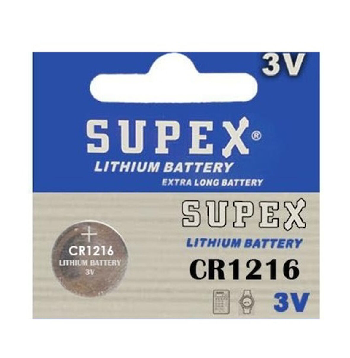 Supex Para Pil Cr 1216 - 1 adet