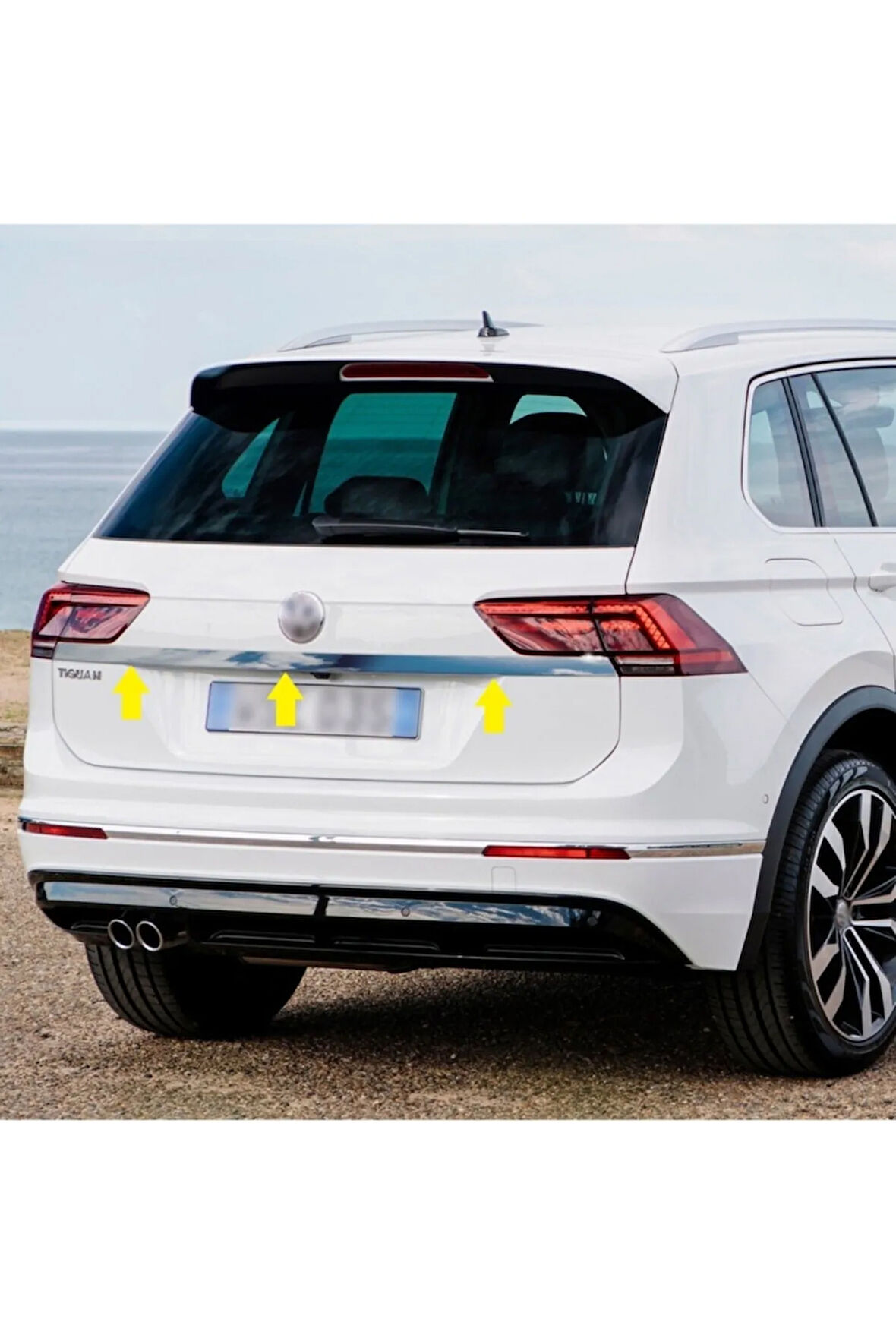 Vw Tiguan Krom Bagaj Çıtası 2016 ve Üzeri Uyumlu Paslanmaz Çelik